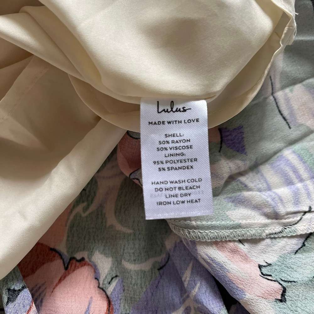Lulu's Pastel Floral Halter Mini Dress - Picture 5 of 8